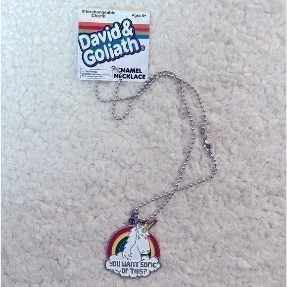 David & Goliath Other - David & Goliath "You Want Some of This" Interchangeable Charm Necklace